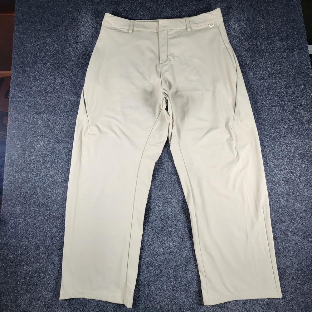 Nike 24.7 Dri-FIT Utility Pants Mens 36x32 Khaki Tan Chino Loose Fit HV0377